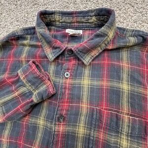 Carbon 2‎ Cobalt Long Sleeve Flannel Oxford Shirt Button Up Sz XL